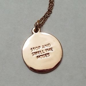 Kate Spade rose gold tone necklace